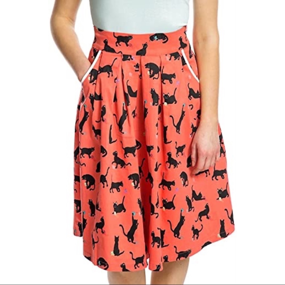 Lindy Bop Kitty Swing Skirt